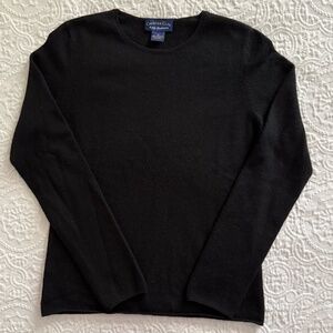 Charter Club 100% Cashmere Sweater, Black, Size Small